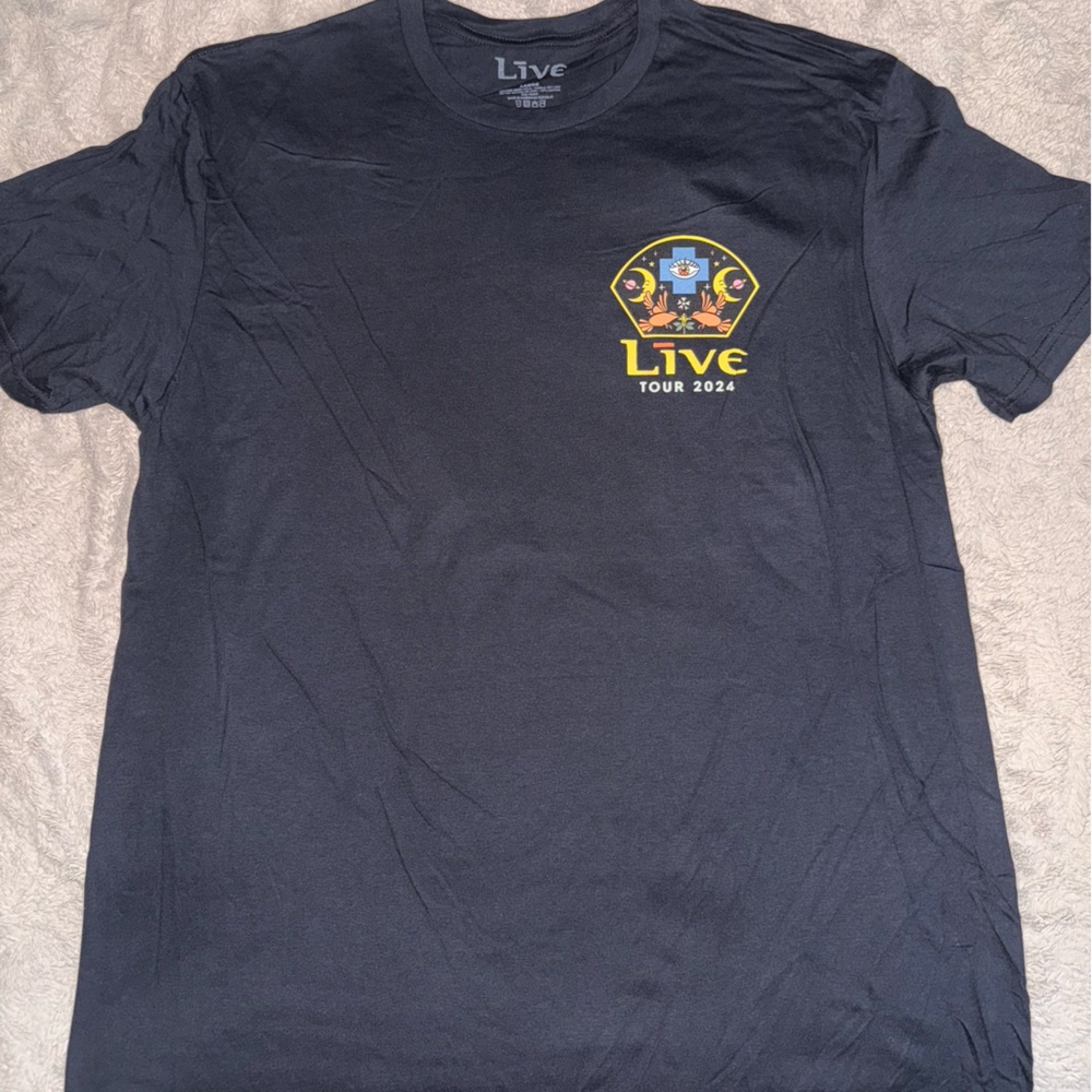 Brand New men's Live Tour 2024 Black T-Shirt